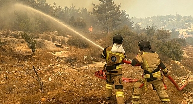 Akkuyu NGS itfaiye birimi, yangın söndürme çalışmalarına destek verdi