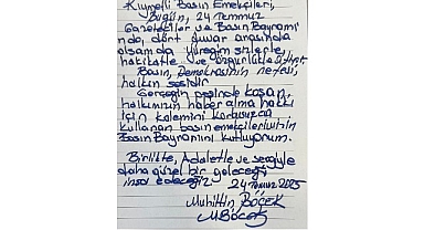 Muhittin Böcek basın emekçilerini unutmadı